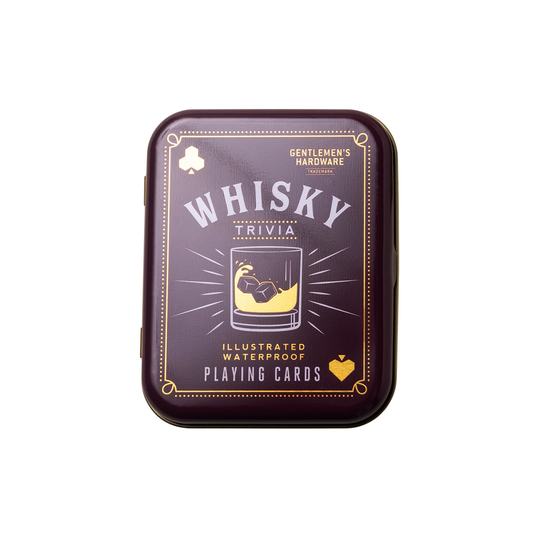 Whiskey trivia waterproof playing cards