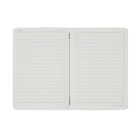 Get shit done A5 notebook vanilla