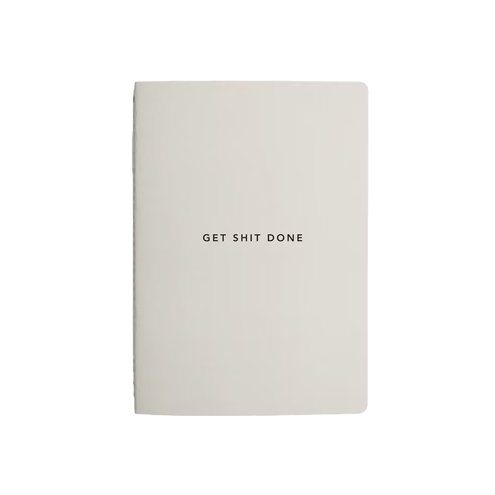 Get shit done A5 notebook vanilla