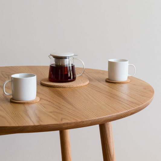 Glass teapot with white porcelain lid 500ml