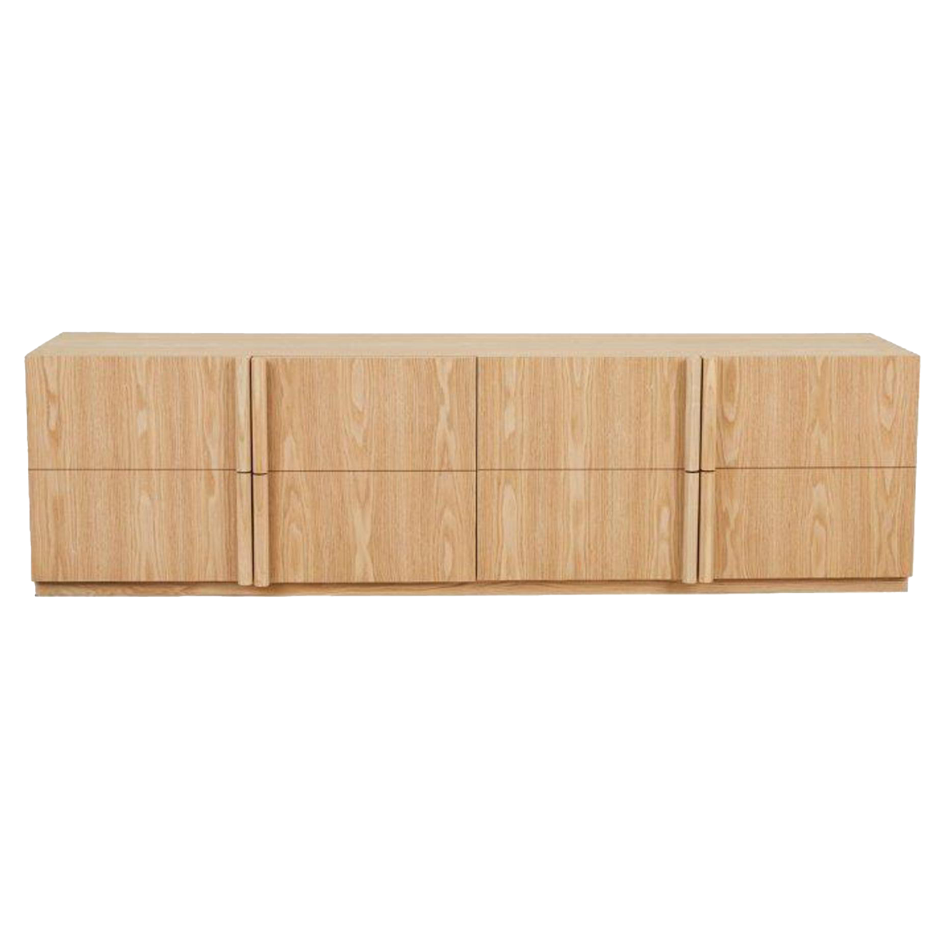 Globewest Kin 4-door entertainment unit 180cm natural ash