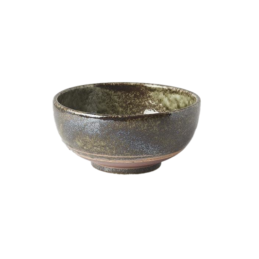 Glossy U-shaped bowl 15cm sage