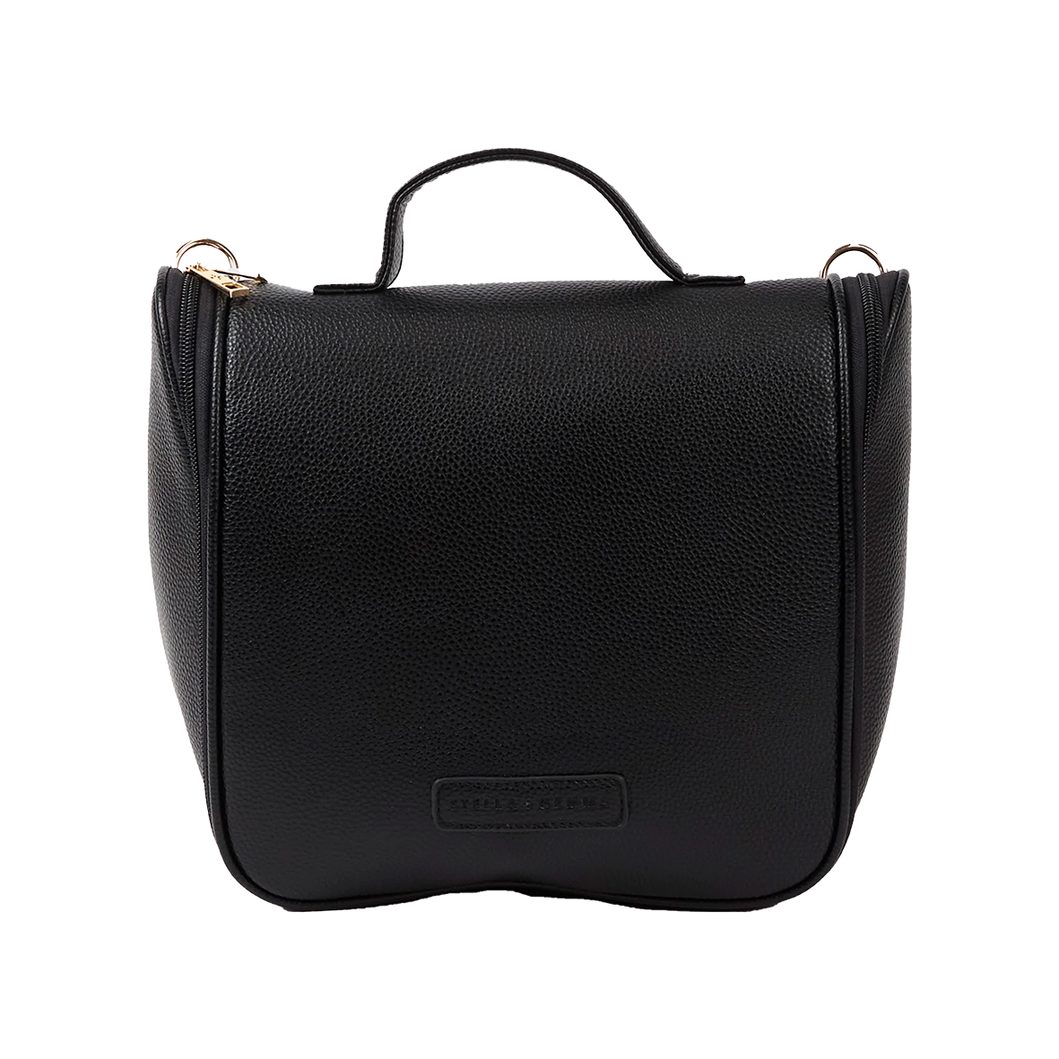 Hanging toiletry organiser black