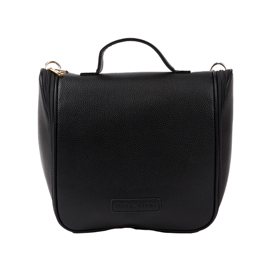 Hanging toiletry organiser black