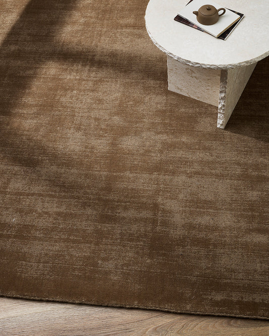 Haywood NZ wool floor rug maple