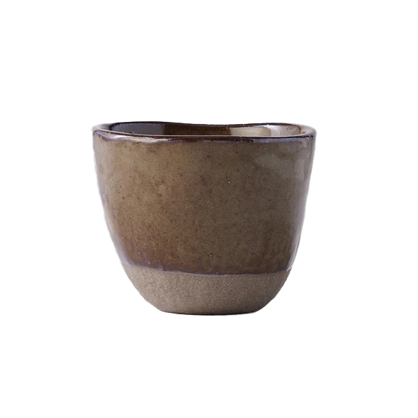 Organic shaped cup 200mls hazel