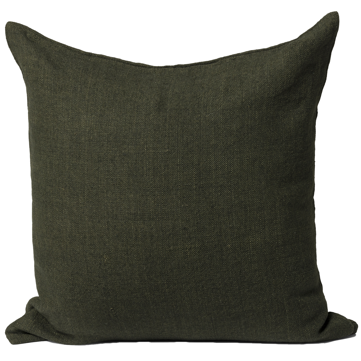 Heavy linen cushion cover ivy 55cm