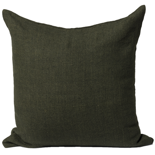 Heavy linen cushion cover ivy 55cm