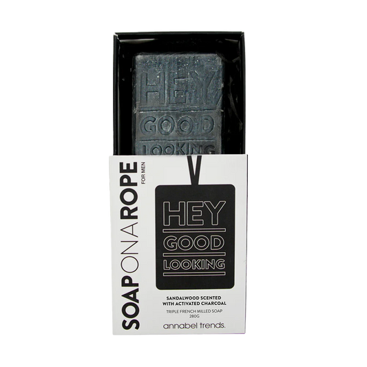 ‘Hey good looking’ soap on a rope