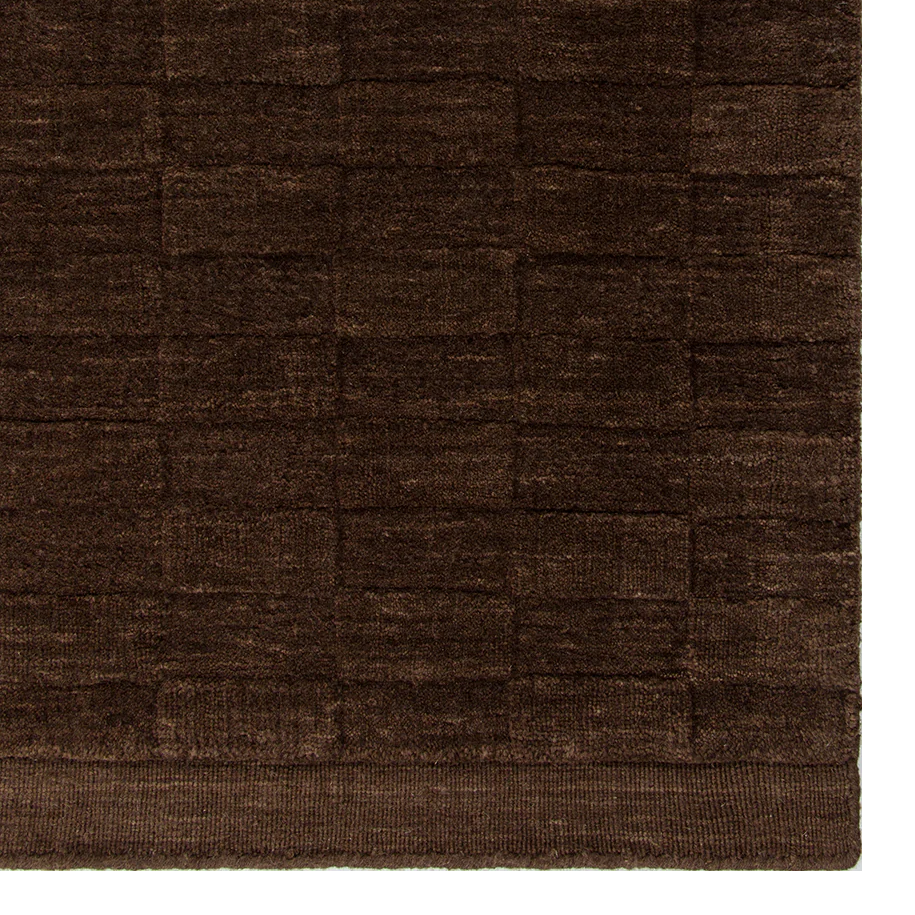 Hugo NZ wool rug espresso