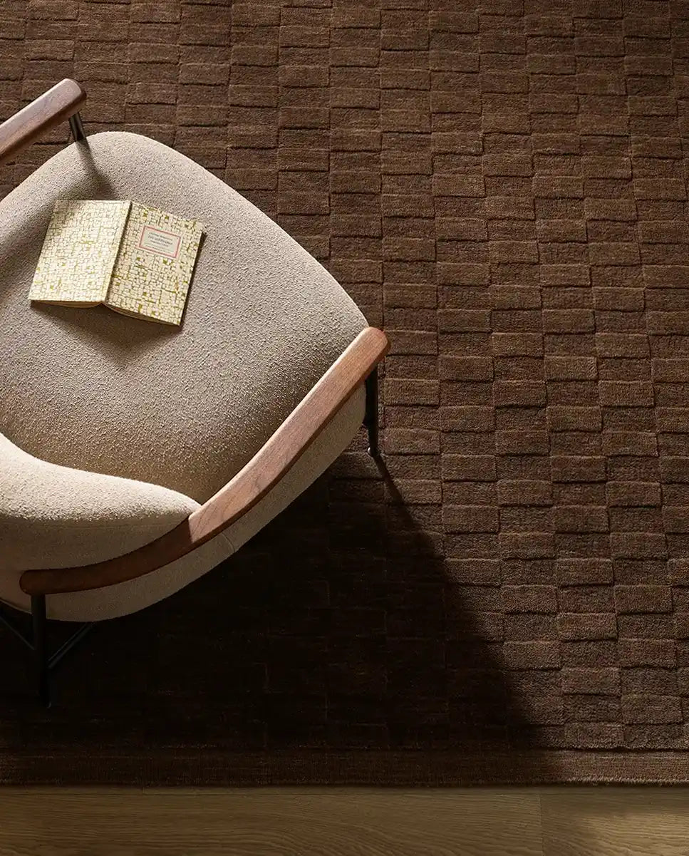 Hugo NZ wool rug espresso