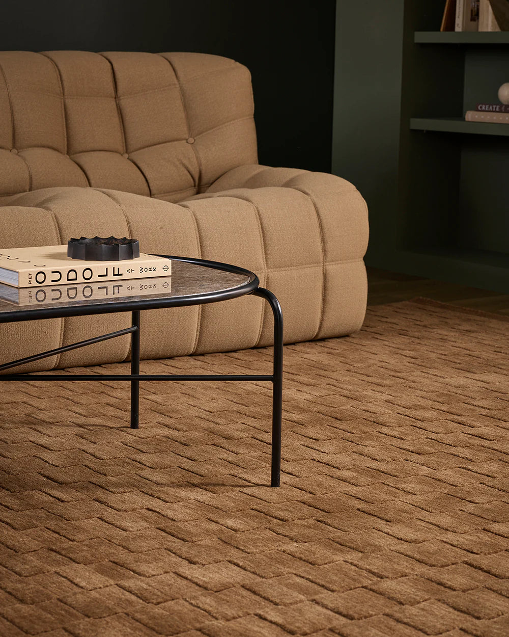 Hugo NZ wool rug toffee
