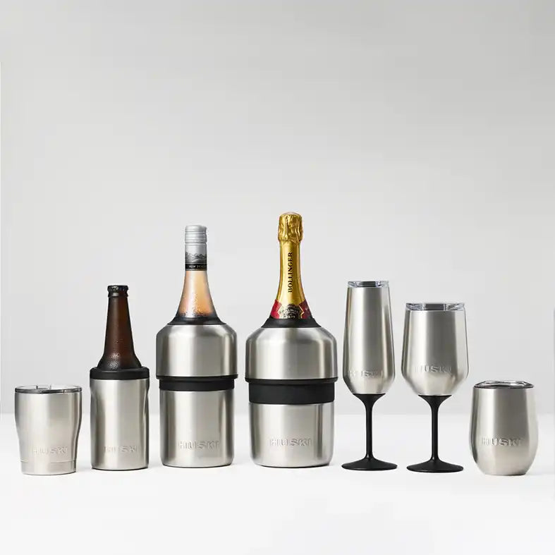 Huski champagne cooler brushed stainless