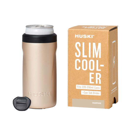 Huski slim can cooler champagne