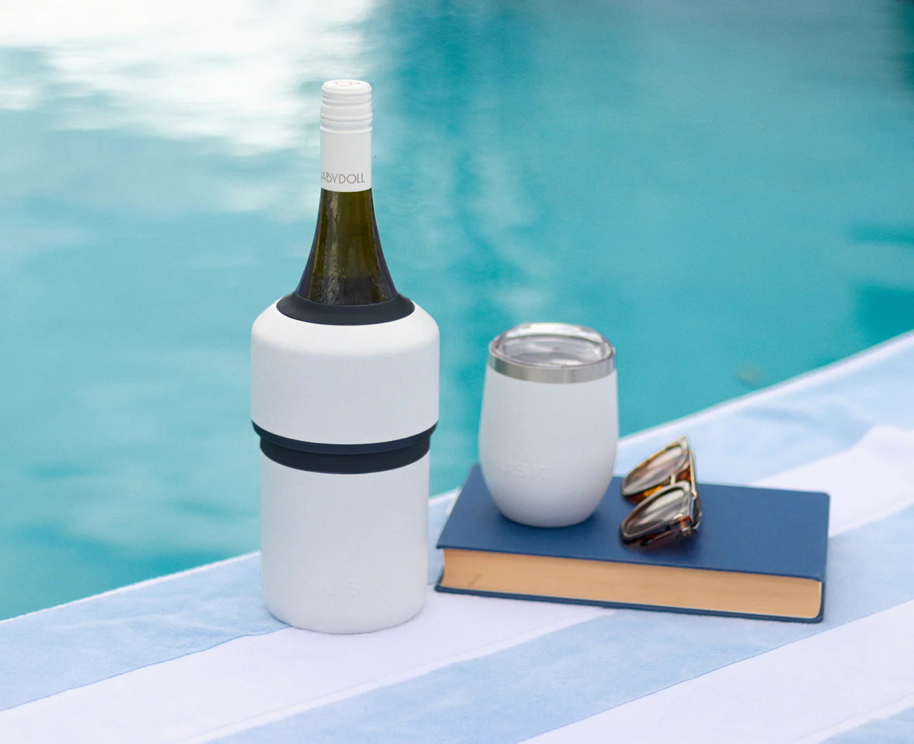 Huski wine cooler stone grey