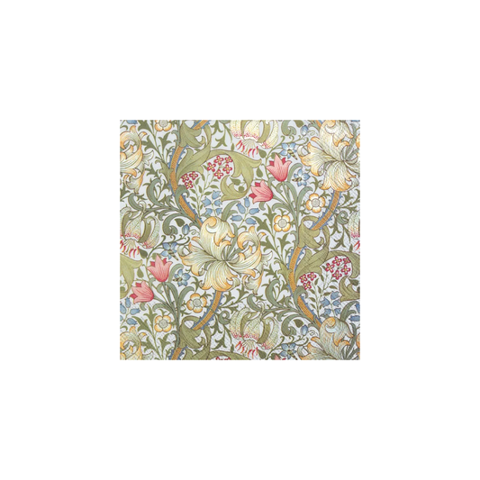 V&A floral golden lily cocktail napkins set of 20