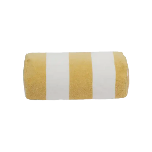 SunnyLife inflatable beach pillow butternut stripe