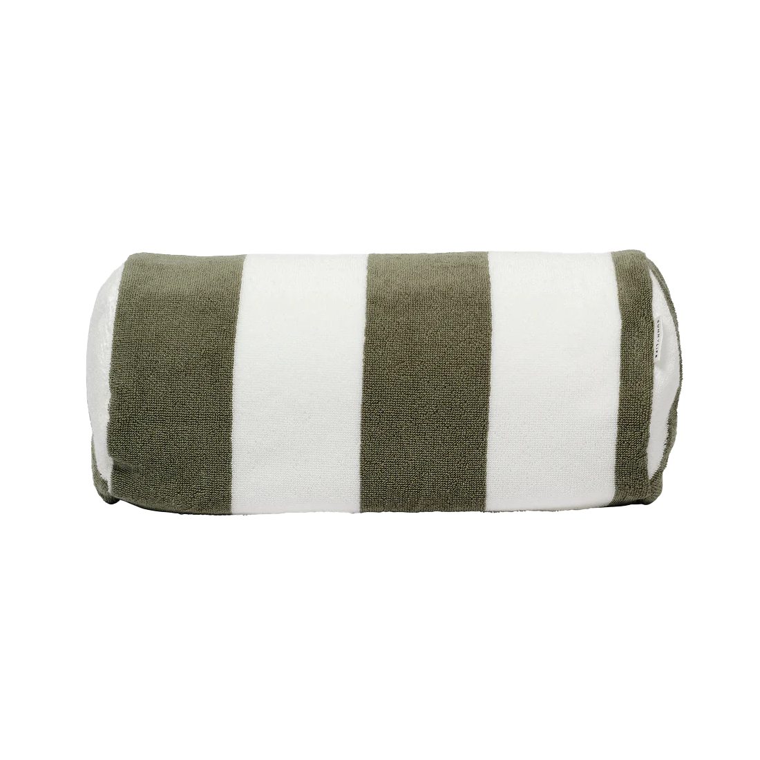 SunnyLife inflatable beach pillow olive stripe