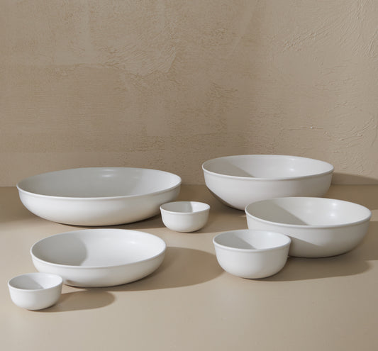 Halo large low serving bowl 36cm oat