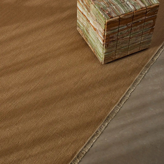 Jacqueline wool rug brulee