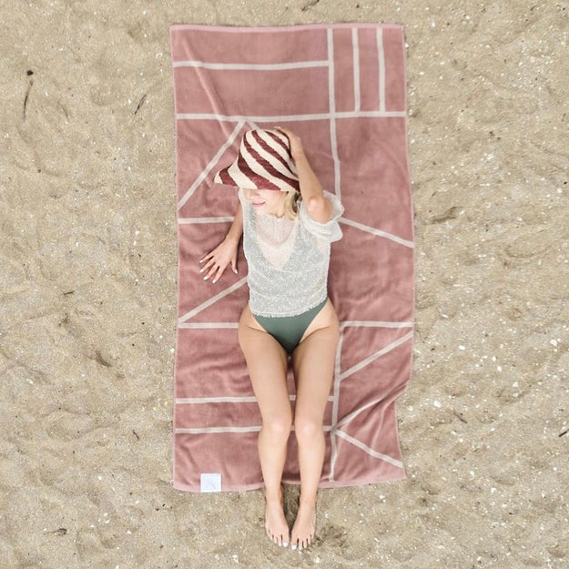 Journey organic cotton beach towel dune