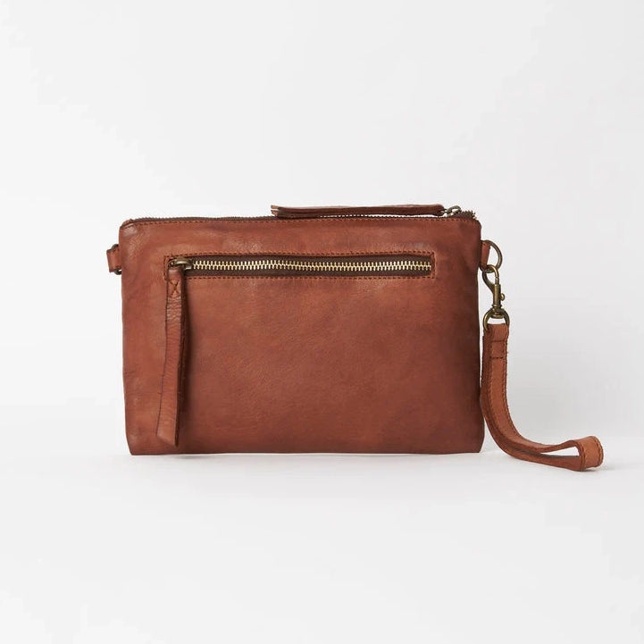 Juju & Co cross body shoulder bag cognac