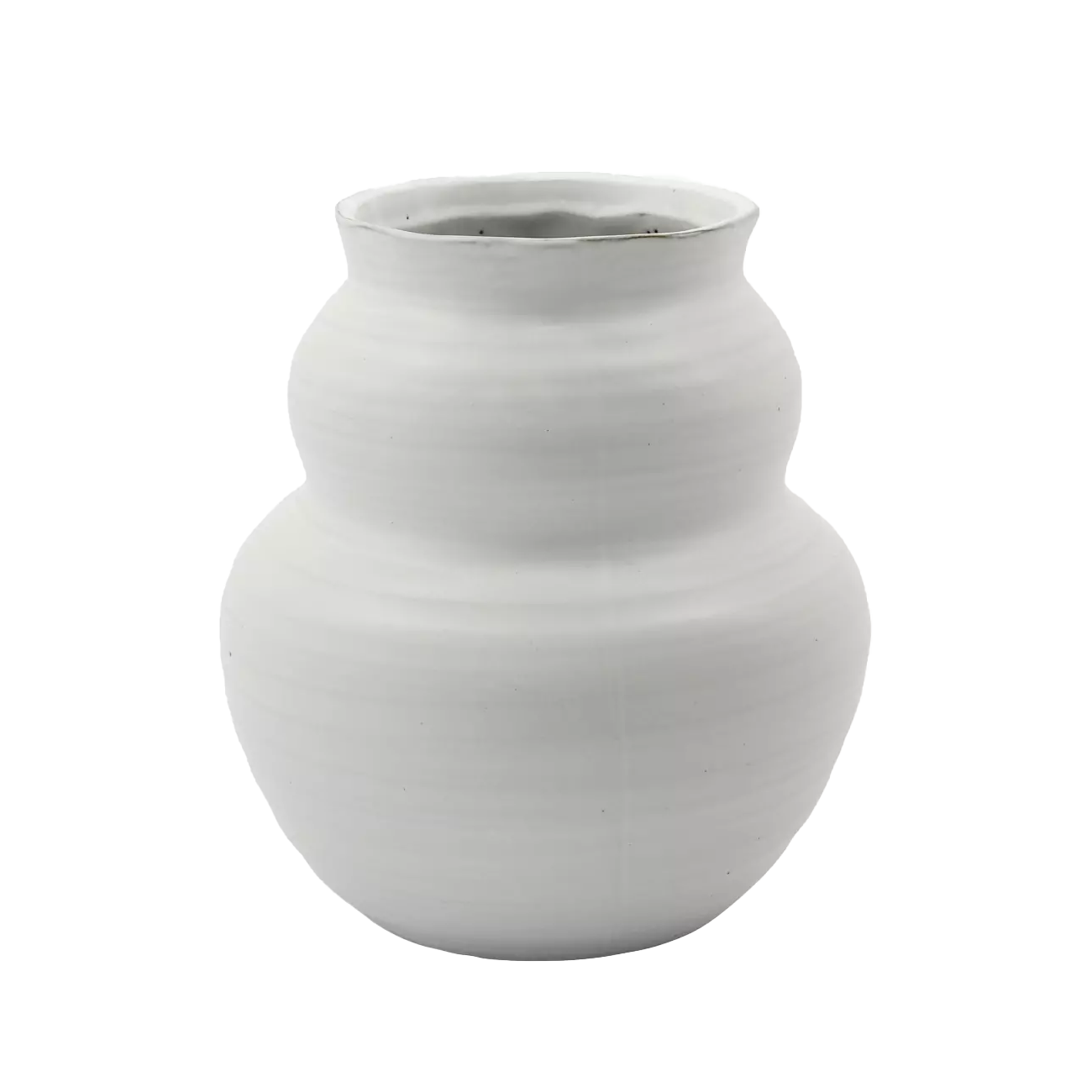 Juno stoneware vase white 23cm