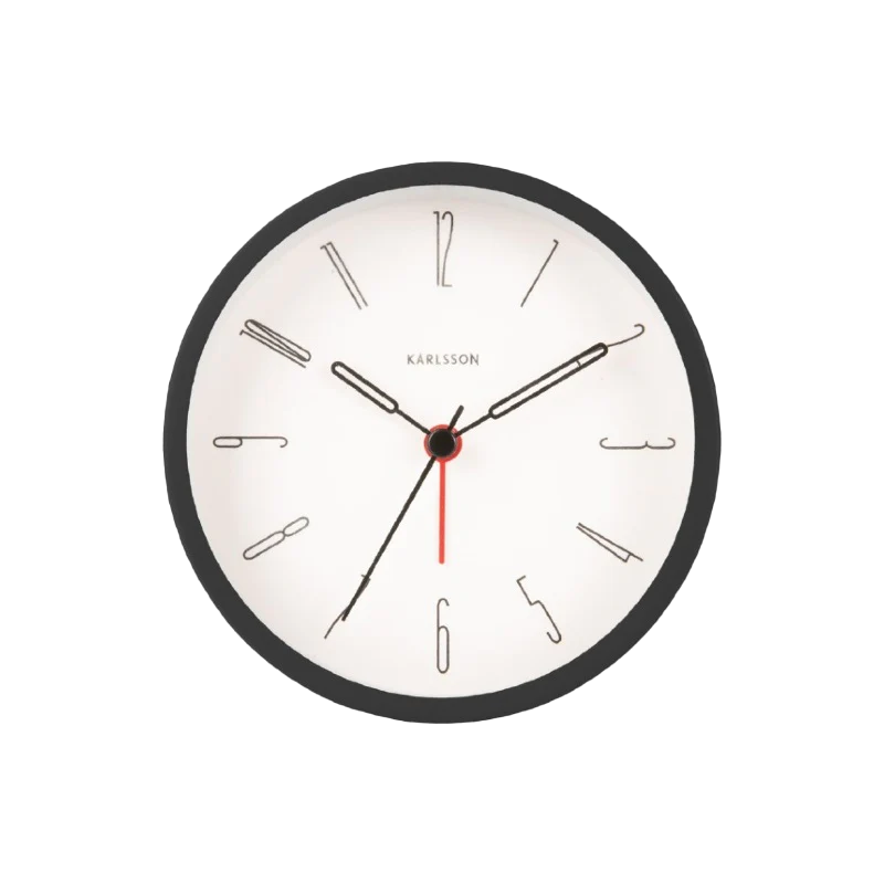 Karlsson belle alarm clock black