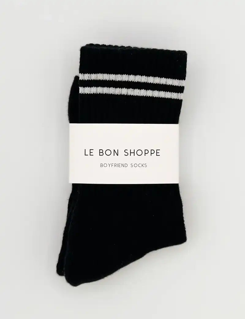 Le Bon Boyfriend socks noir