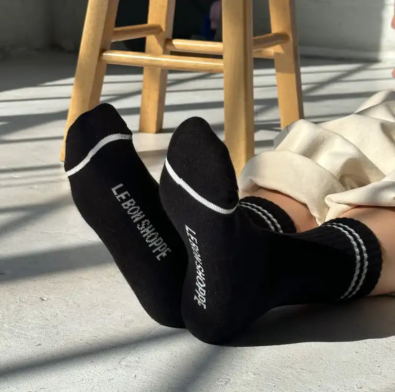 Le Bon Boyfriend socks noir