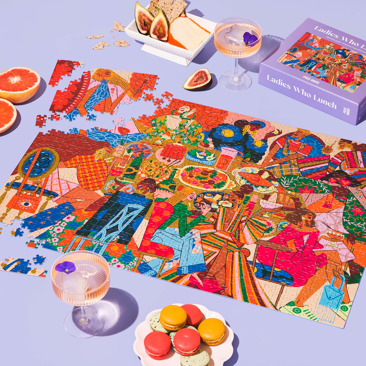 Ladies who lunch 1000-piece jigsaw puzzle