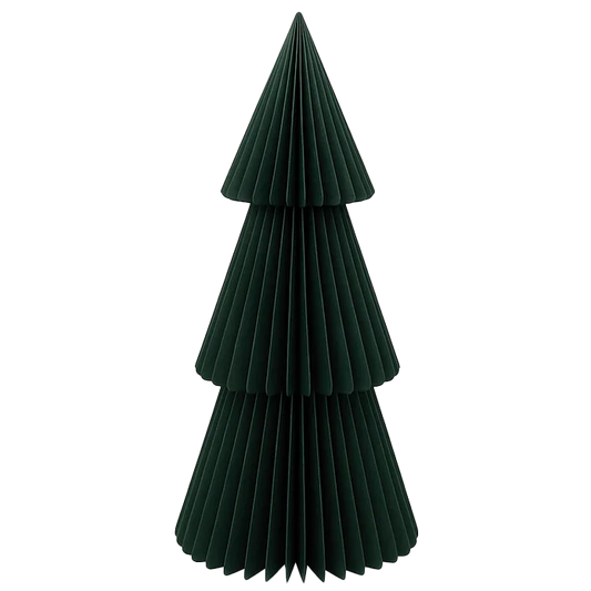 XL free standing paper Xmas tree forest green 120cm