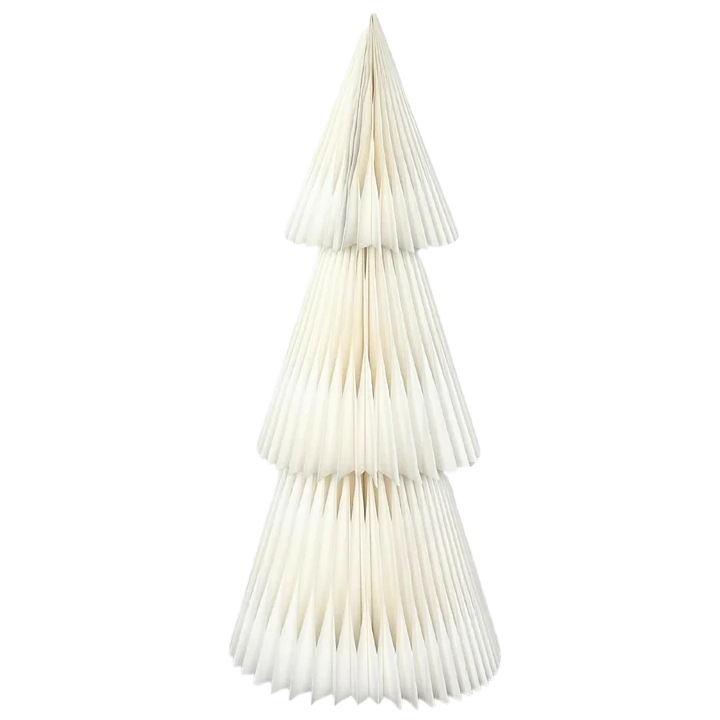 XL free standing paper Xmas tree natural 120cm