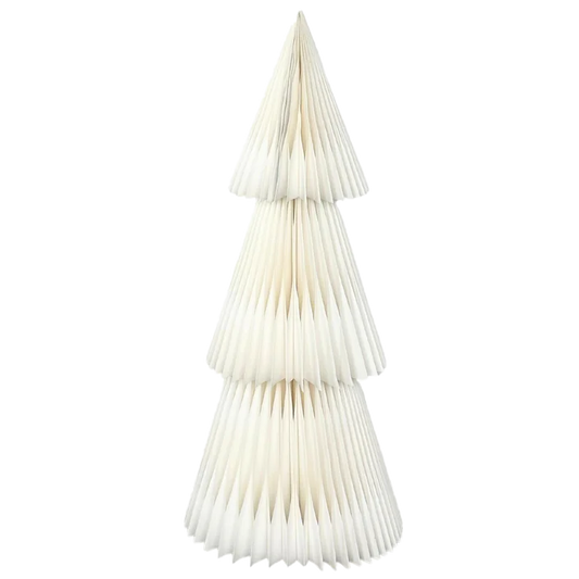 XL free standing paper Xmas tree natural 120cm