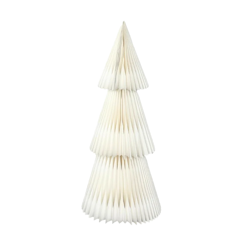 Large free standing paper Xmas tree natural 90cm