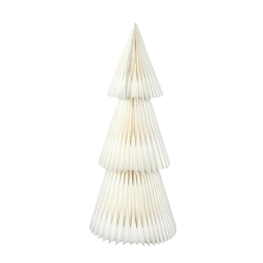 Large free standing paper Xmas tree natural 90cm