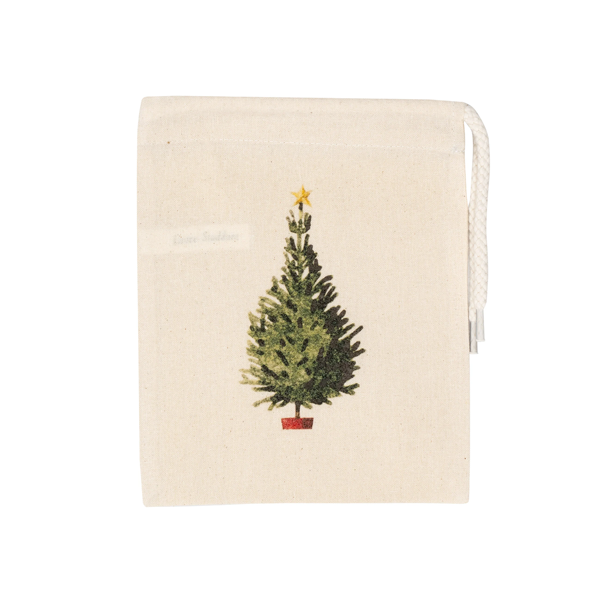 Christmas tree drawstring bag mini