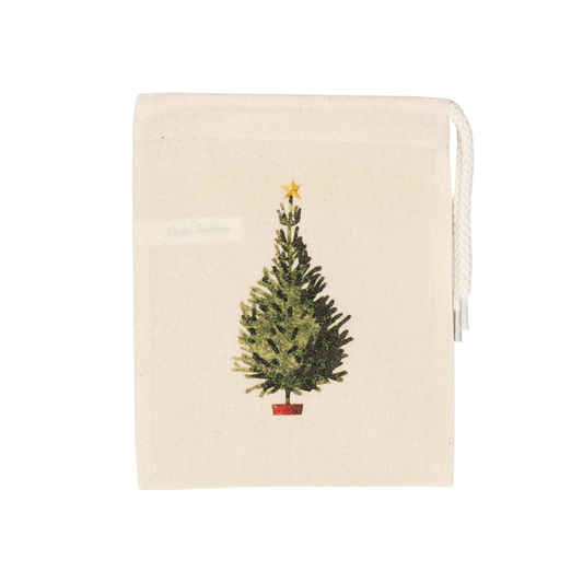 Christmas tree drawstring bag mini