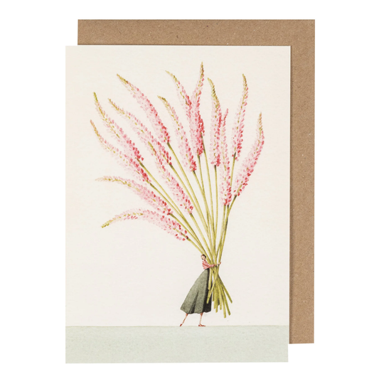 Foxtails illustration card