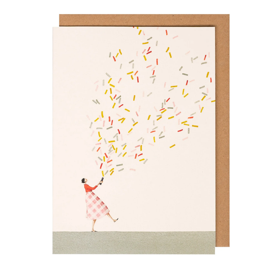 Glitter bomb illustration card