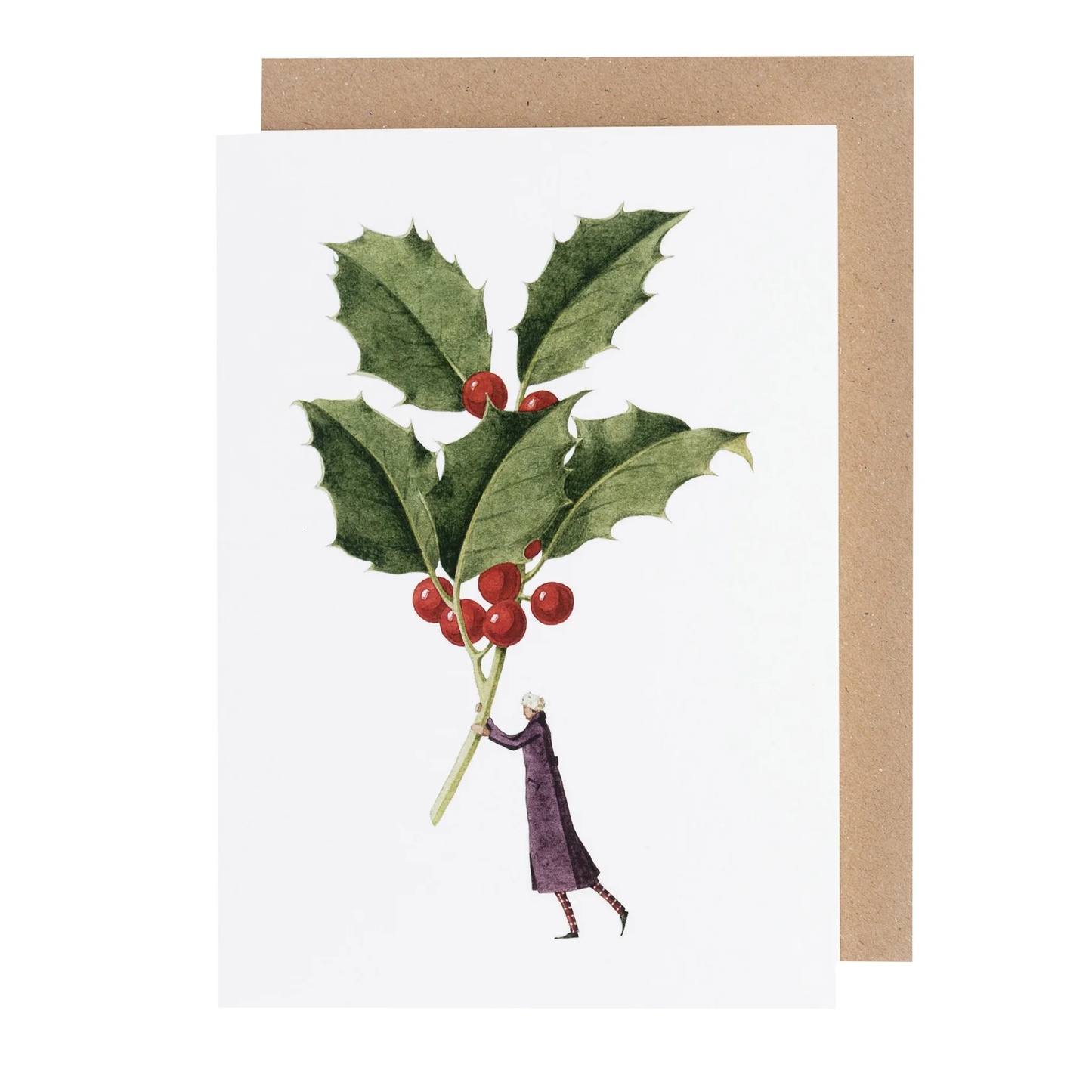 Holly illustration card