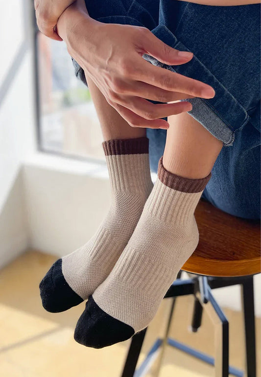 Le Bon Shoppe girlfriend socks black coffee