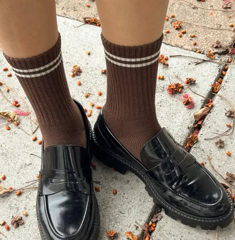 Le Bon Shoppe boyfriend socks wood