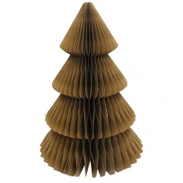 Le Papier Xmas tree gold 40cm