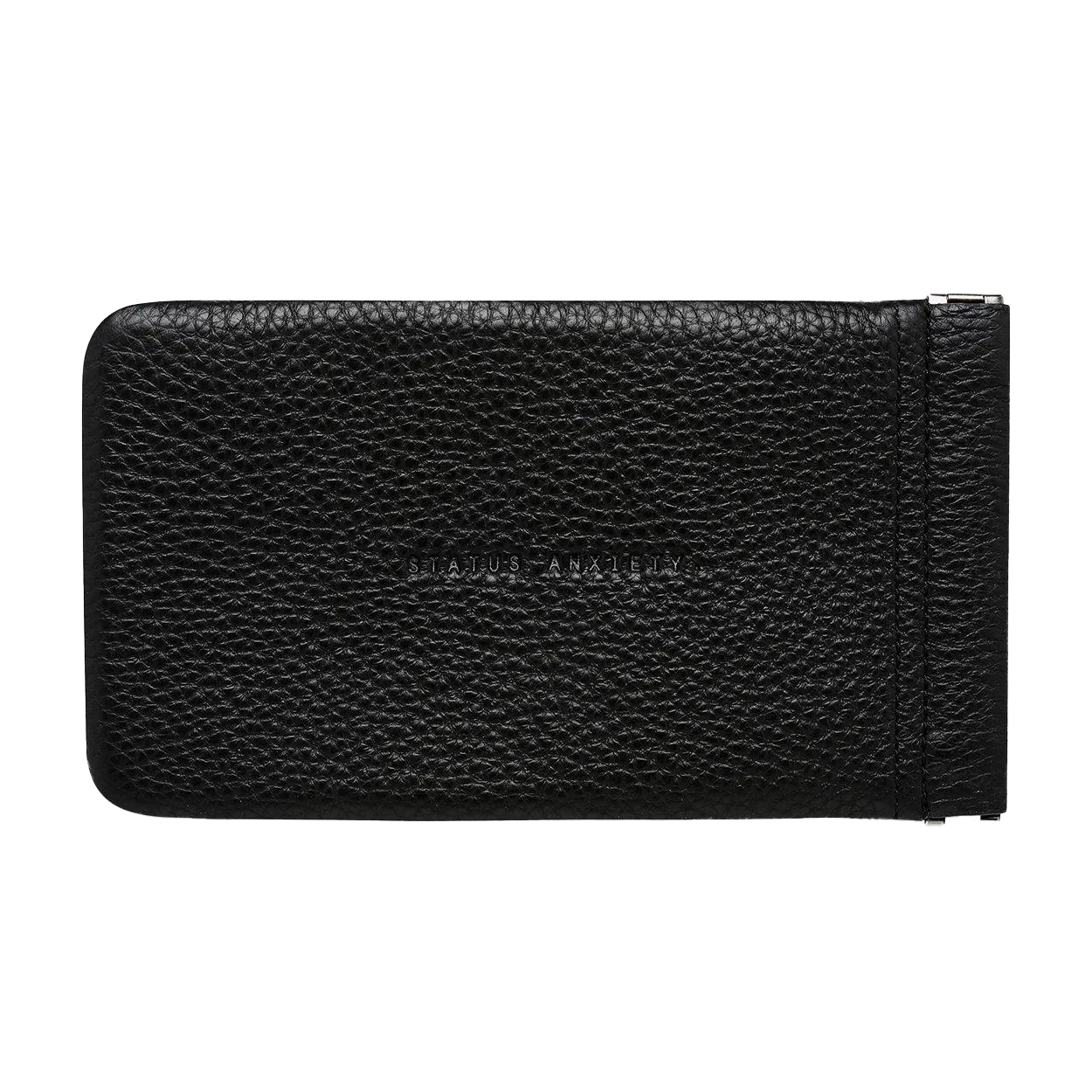 Leather sunglasses pouch black