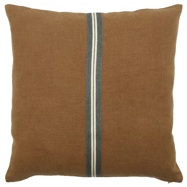 Miles Belgian linen cushion cover oak 63cm