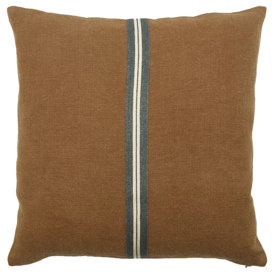 Miles Belgian linen cushion cover oak 63cm