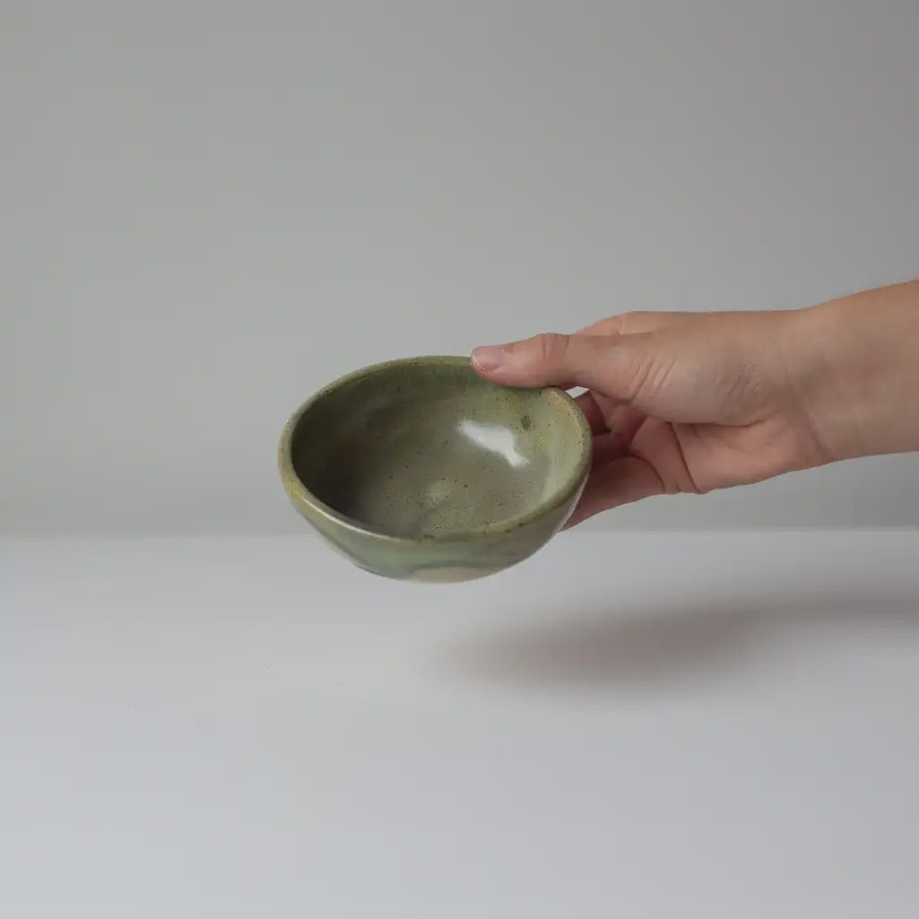 Lil ceramics olive bowl 10cm kelp