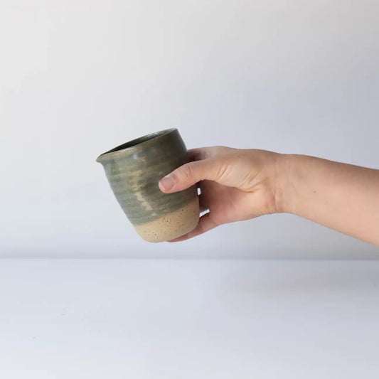 Lil ceramics small jug 10cm kelp