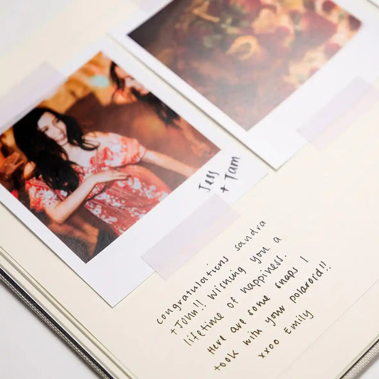 Linen Guest Book natural